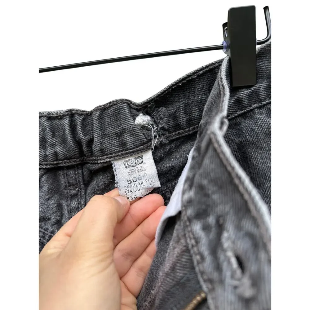 Vintage Levi's 550, black Y2k high waist jeans